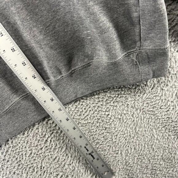 Vintage Western Michigan Sweatshirt Men's Extra Large Gray Spellout Mock 1/4 zip - Picture 8 of 15